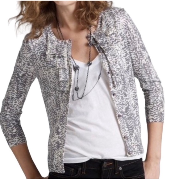 J. Crew Strada Ruffle Cardigan 100% Merino Wool Sz XS - Picture 11 of 11